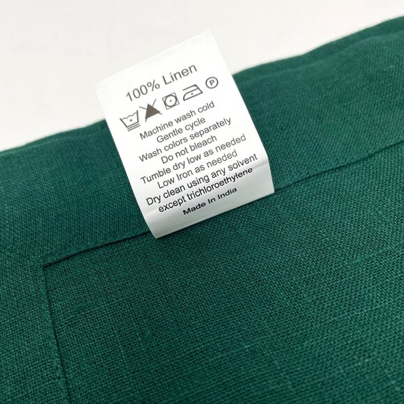 Solino Home 6 Linen Napkins/Placemats Sonoma Green - Picture 6 of 7